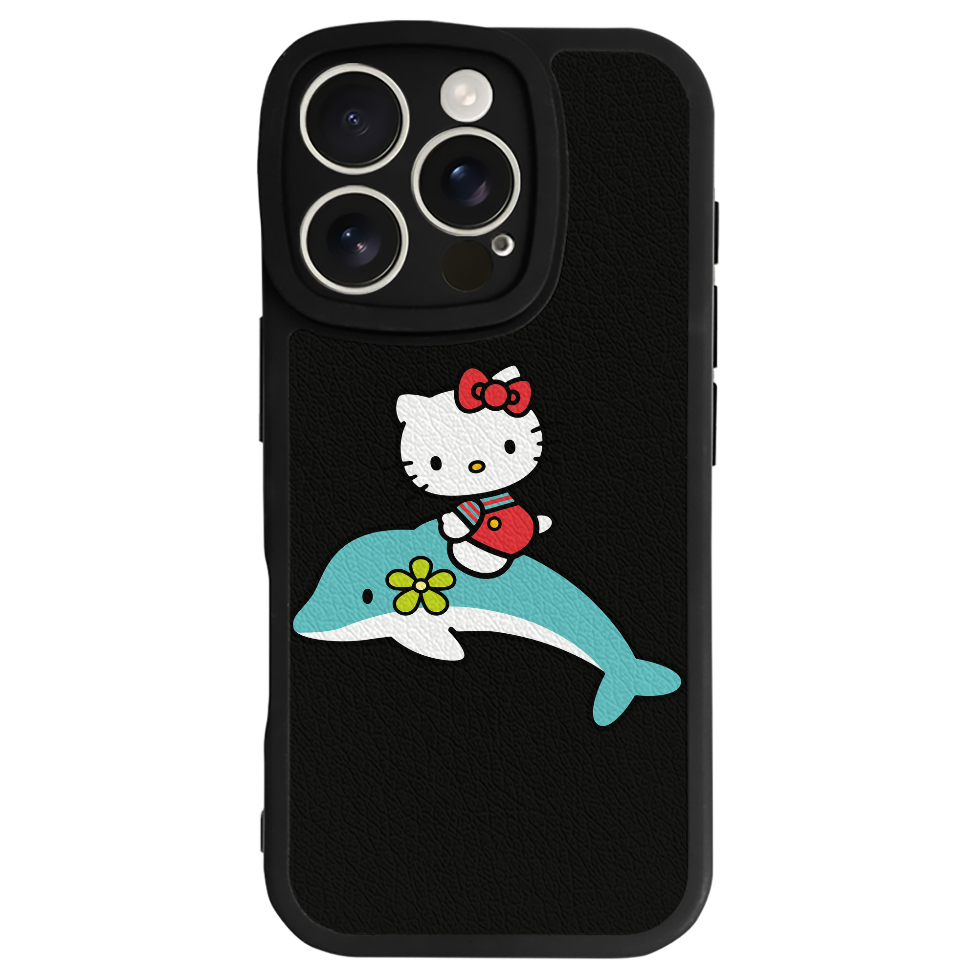 （画像用） Hello Kitty ハローキティ 【iPhone 16シリーズ対応】シリコンスマホケース（レザー調） 材質：シリコン